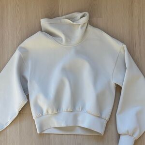 Lululemon beige funnel neck sweatshirt